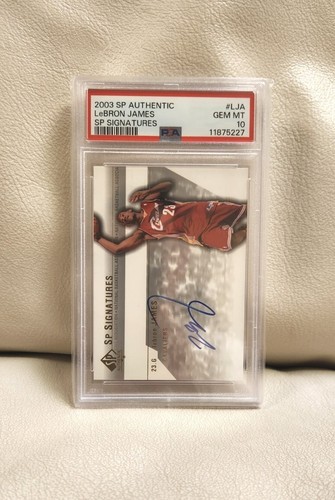 LeBron James #LJ-A 2003 SP Authentic Signatures card