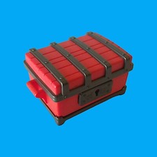 Playmobil - Abenteuer - Schatztruhe Schatzkiste Truhe Kiste - rot / dunkelgrau