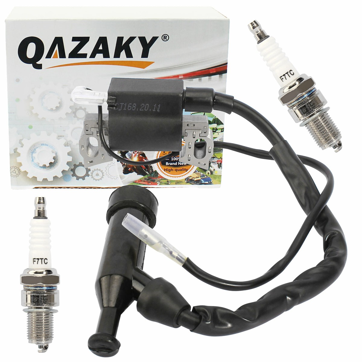 Ignition Coil Spark Plug F7TC Water Pump Go Kart Mini Bike 30500