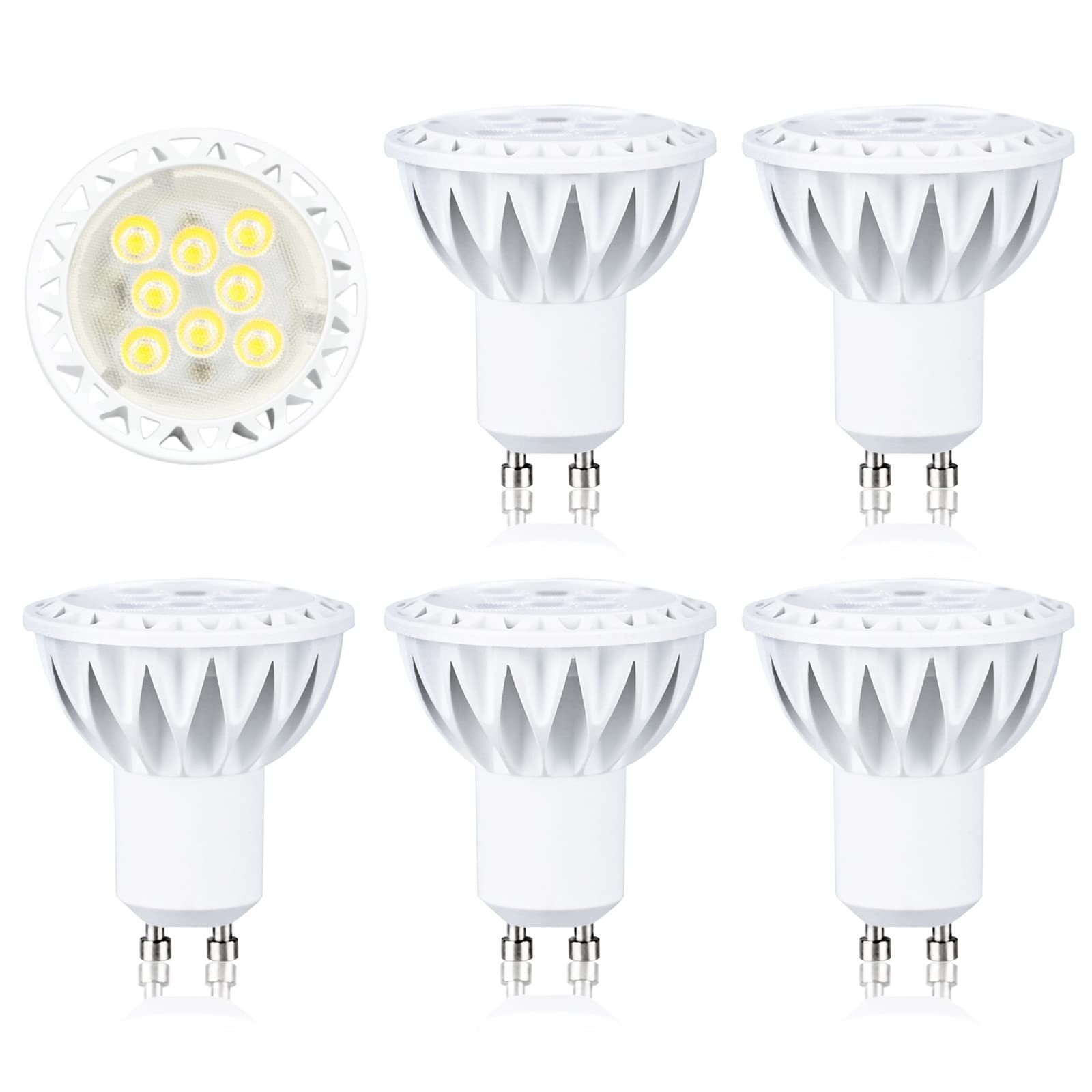 GU10 LED Bulb Daylight White 6000K Dimmable LED GU10 Bulbs 50W Halogen Equiva...