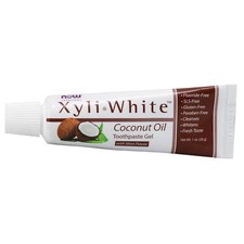 NOW FOODS XyliWhite Coconut Oil Toothpaste Gel 1 oz