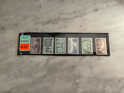 Lot of (6) Vintage 'MINT' US Stamps #25