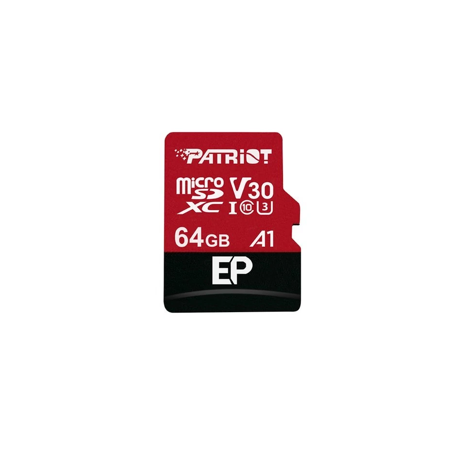 PATRIOT EP SERIES 64GB Micro SD / SD SDXC UHS-3 - 4K Extreme PEF64GEP31MCX F32* - Image 2 of 3