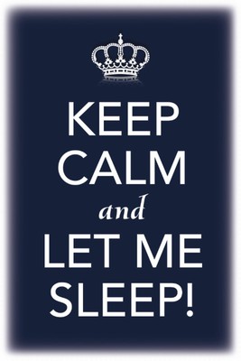 Ontrada Holzschild 12x18cm Keep Calm and Let Me Sleep Sprüche Holz Schild