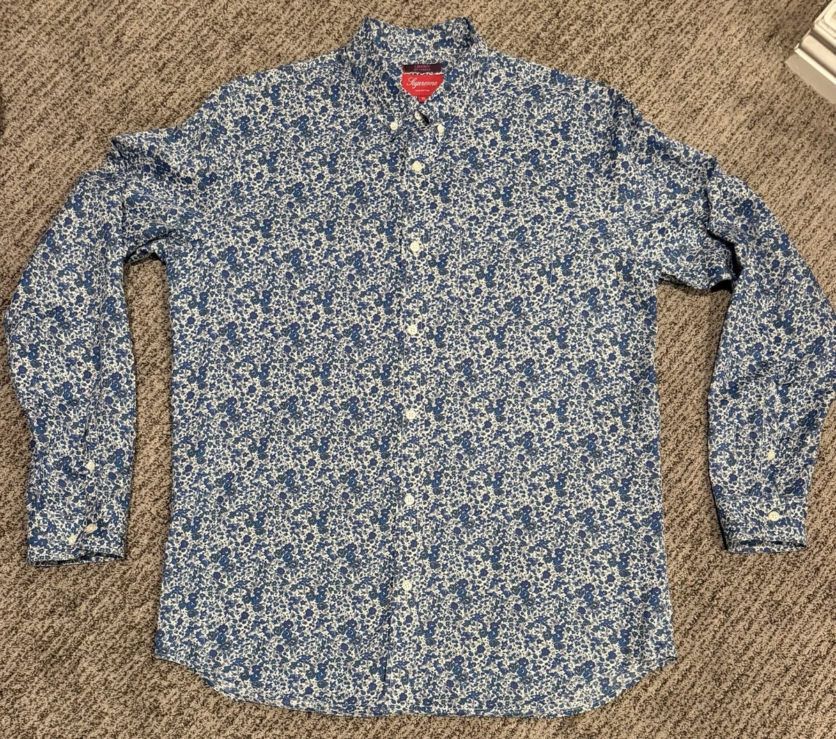 Supreme Floral Button-Up Casual Button-Down Shirts for Men for