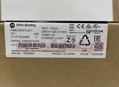 2711P-T6C22D8S AB HMI PanelView Plus 7 Graphic Terminal 2711PT6C22D8S New