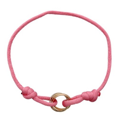 Cartier Trinity Code Bracelet K18 Yellow/White/Rose Pink Authentic