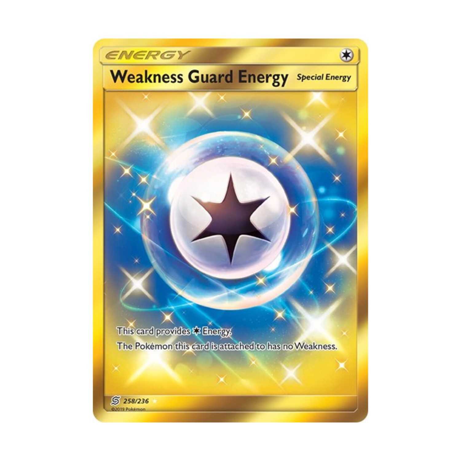 Pokemon SM - Unified Minds Weakness Guard Energy (SR) (SR) #258/236 (Holo) NM