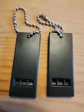 2PCS 3 Frequency Whistle Outdoor Survival Whistle Rugby Referee Camping 