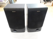 Sony SS-D255 3-Way Bookshelf Speakers Pair 6 Ohms Black - Tested Working
