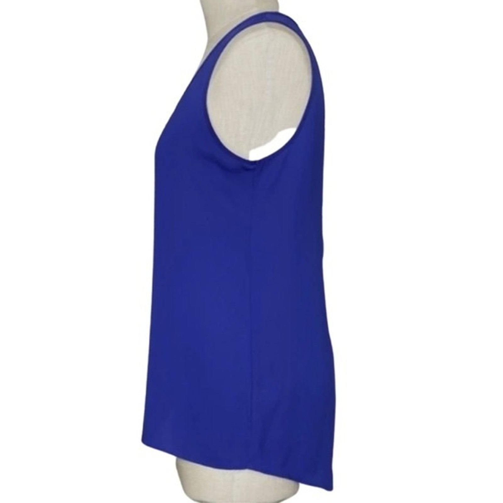 Express navy blue split back tank size small - image 3