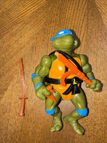 VTG 1988 Teenage Mutant Ninja Turtles Leonardo Hard Head TMNT Figure