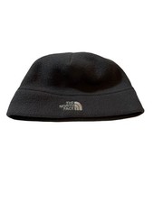 The North Face Grey Fleece Beanie Polartec Recycled USA Made Winter Hat