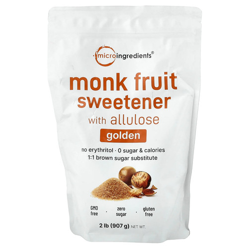 Monk Fruit Sweetener With Allulose, Golden, 2 lb (907 g)