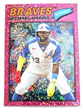 Michael Harris II 2026 Topps Heritage Pink Sparkle Refractor #342