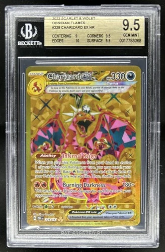 2023 Pokemon SV Obsidian Flames - OBF EN Charizard ex #228/197 BGS 9.5