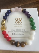 Pulsera 7 Chakras Piedras Preciosas Naturales Siete Chakras Piedras Preciosas Reales Budda Head Reiki