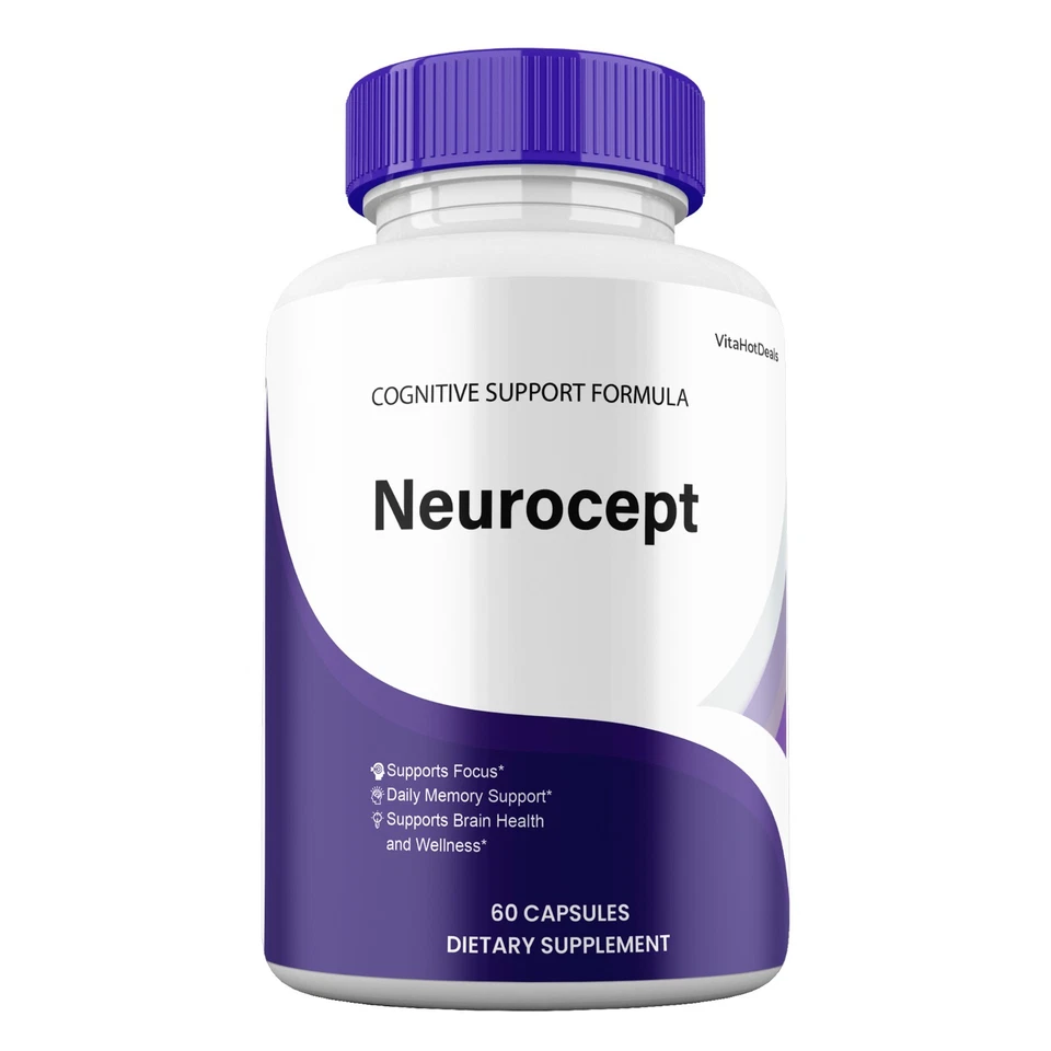 Cápsulas Neurocept, Max Strength, suplemento cognitivo Neuro Cept (paquete de 10) Foto 2 de 4