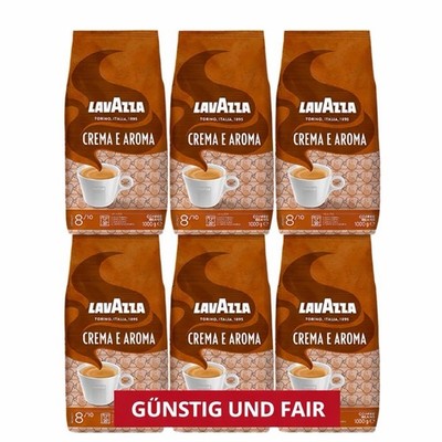 Lavazza Crema E Aroma Kaffeebohnen, 6x1kg, MHD 12/2027