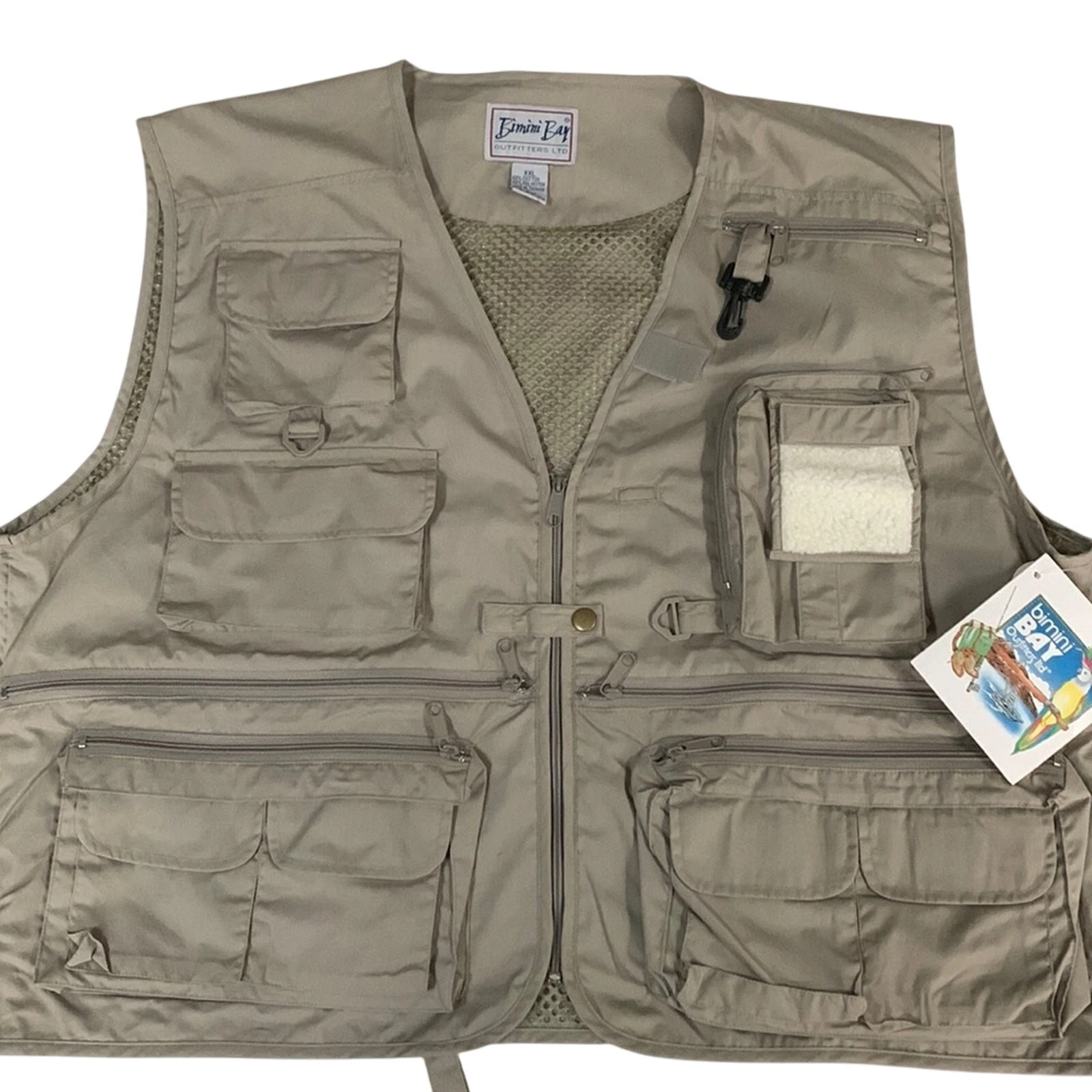 New Mens Bimini Bay Fishing Vest XXL Outdoor Clothing Fishing Vest