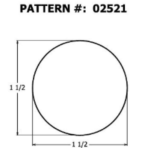 Alexandria Moulding 02521-R0036C1 Ramin Hardwood Dowel 36 Lx1.5 Dia. in. 2-Pack