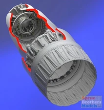 ARS2136 1:32 Aires MiG-23 Flogger Exhaust Nozzle Opened (TRP kit) #2136