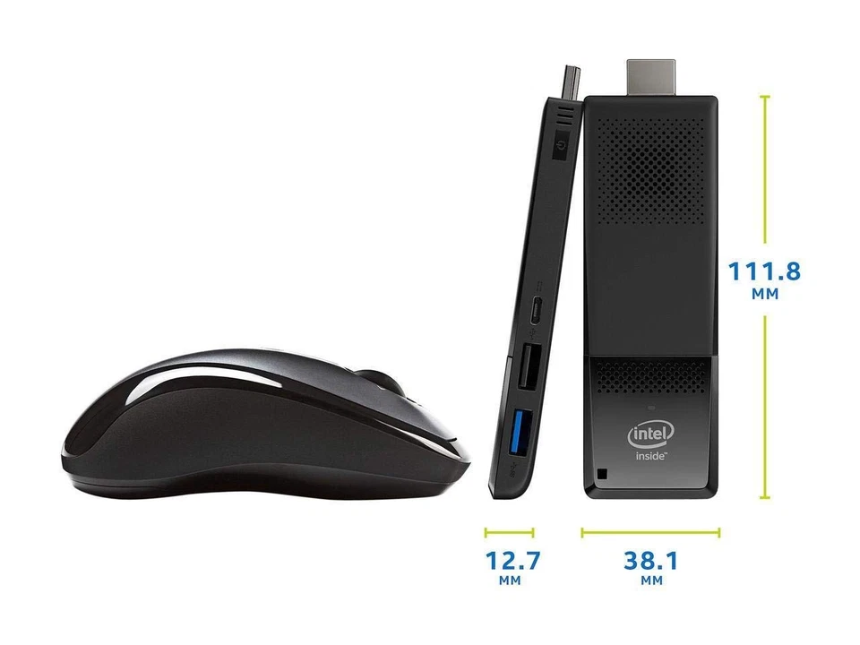 intel 6th gen Core Compute Stick Skylake m3-6Y30 BLKSTK2M364CC Processor Family - Image 3 of 4