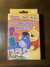 Children's Learning Flashcards - Winnie The Pooh Number Match Game  A A Milne