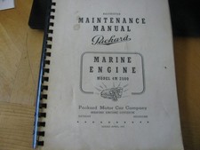 1942 Packard Marine Engine Model 4m 2500 Maintenance Manual 150 Pgs Diagrams
