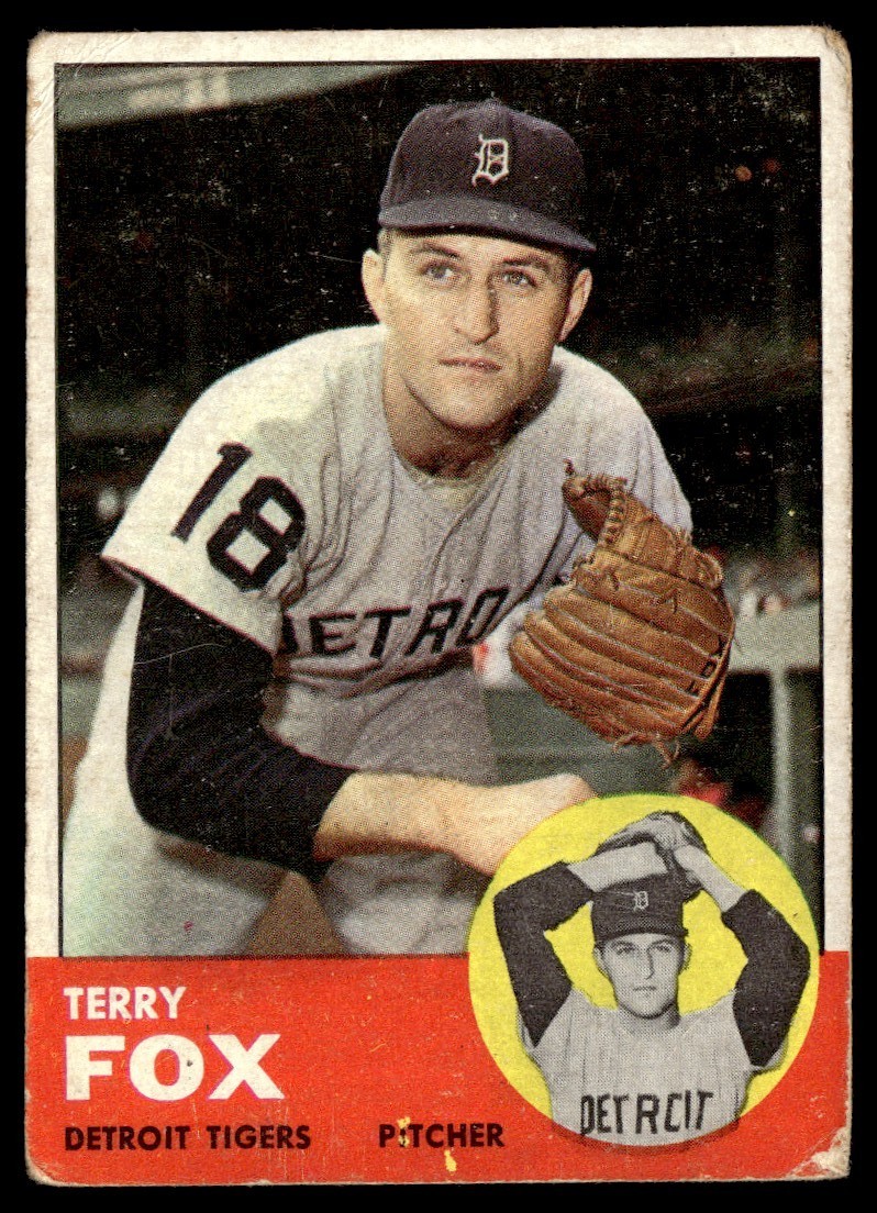 1963 Topps Terry Fox (MK) Detroit Tigers #44