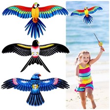Kites for Kids Ages 3-5, 3PCS Medium Lightweight with 100ft Line - Easy to Fly