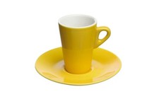 Tognana Elegant set 6 tazza da caffè giallo con piattino in porcellana eleganti