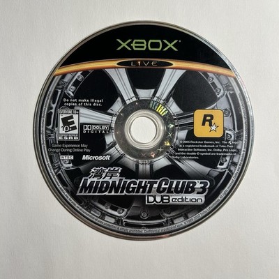 Midnight Club 3: DUB Edition (Microsoft Xbox, 2005) Disc