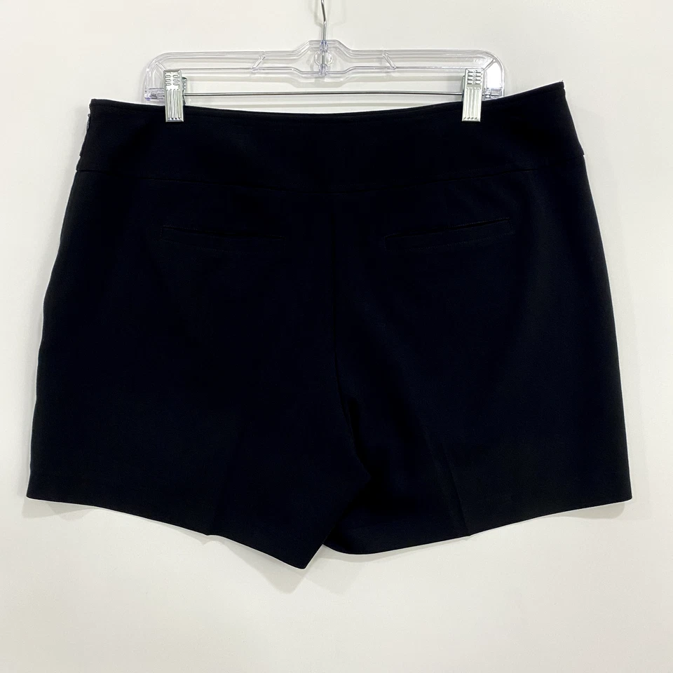 Pantalones Cortos Caché Para Mujer 14 Negro Cadena Cinturón Cortes Ropa de Calle Foto 2 de 4