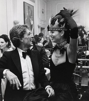 George Sant Angelo Elsa Martinelli at Illusions Fantasy Ball Benef- Old Photo 1