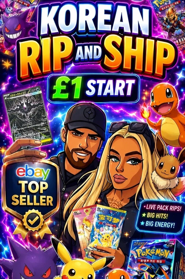 Pokemon Korean Chinese Pack Rips £1 start!! Chase with us🔥🔥