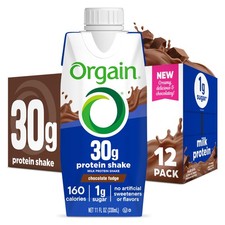 Orgain 30g High Protein Shake, Dairy Isolate Milk 11 Fl Oz (Pack of 12) 