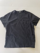 Black Scrub Top Size M