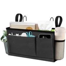 Bedside Caddy, Bedside Storage Organizer for Bunk Bed Accessories, Dorm Stora...