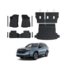 Floor Mats for Subaru Forester 2025 2026, All Weather Floor Mats Trunk Cargo ...