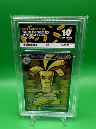 Gholdengo ex 087/062 Raging Surf SV3a 2023 Japanese Ace Grading Gem Mint 10