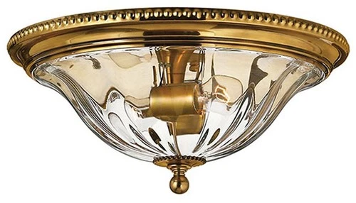 Hinkley Cambridge 16 1/4" Traditional Glass and Brass Ceiling Light - Picture 2 of 6