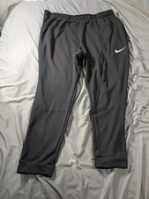 Nike Sweatpants Mens 3XL Black Dri-FIT Fleece Joggers Elastic Waist Pockets
