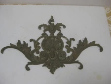 Pair Antique French Ormolu Brass Furniture Pediment/Mount Hardware Decoration