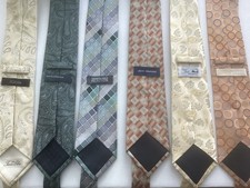 Men s Famous Name Neckties- Lot of 6 - One Owner