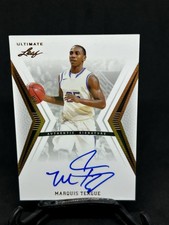 2012-13 Leaf Ultimate Marquis Teague On Card Rookie Auto Kentucky. rookie card picture
