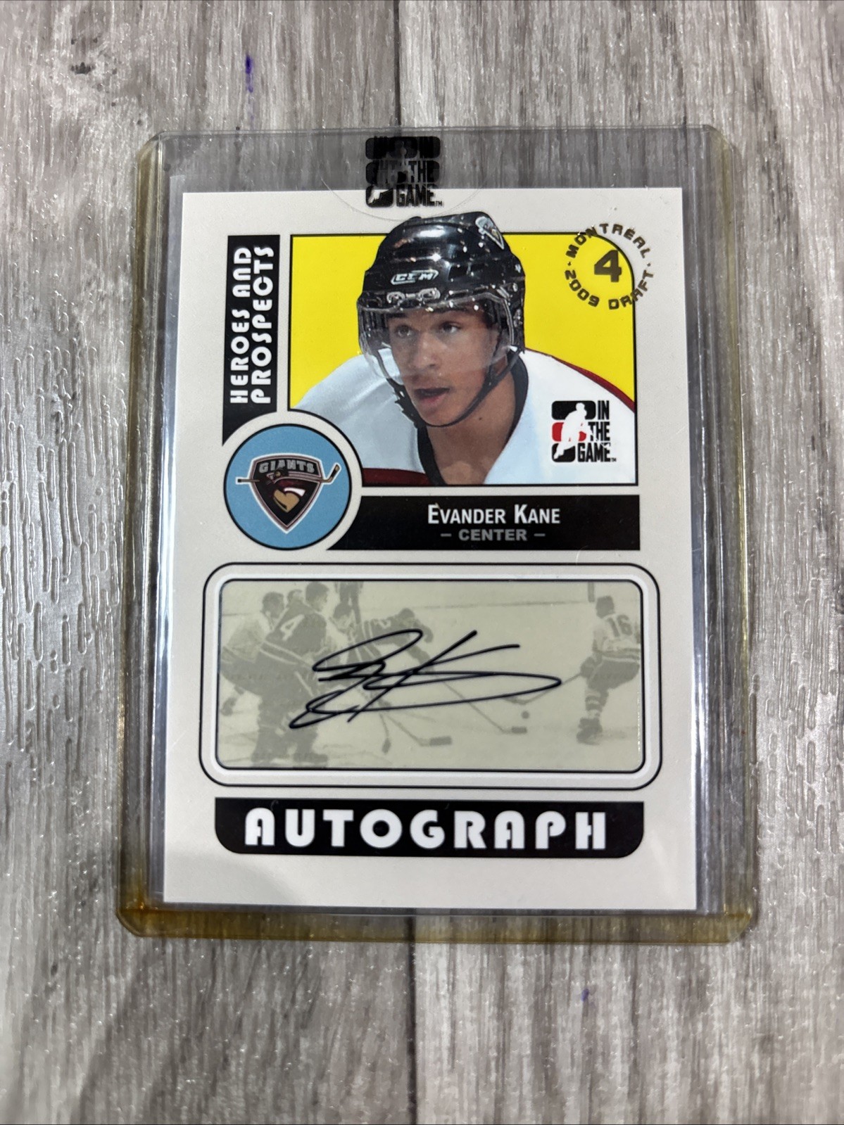 2008-09 ITG Heroes & Prospects Autograph Draft Day Pick #A-EK Evander Kane