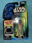 STAR WARS POTF2 ZUCKUSS  3.75 FREEZE FRAME SLIDE GREEN CARD VF COND. KENNER 1997