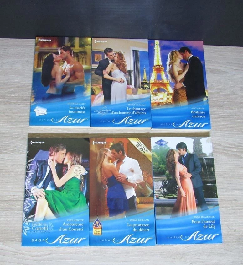 Lot de 30 livres Harlequin collection azur, tous différents. - Photo 4/4
