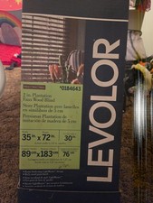 levolor 2in. plantation faux wood blind. 35"x70"